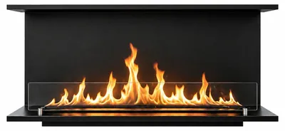 Produktbild von Einbau-Bioethanolkamin, dreiseitig, offener Kamin, 120 x 50 cm, GIOVE120 TOPLINE