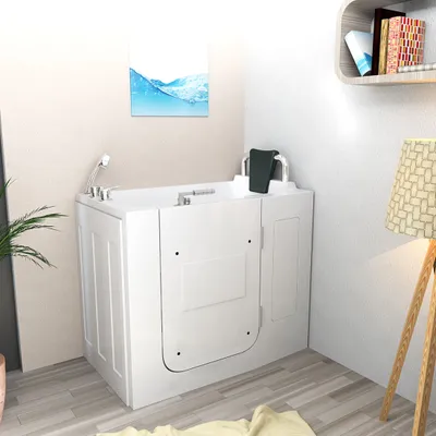 Produktbild von Sitzbadewanne Senioren Wanne Sitzwanne mit Tür S08-C-R 110x68cm