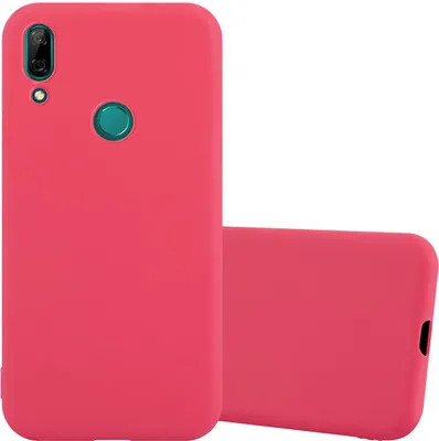 Obrázek produktu pro Cadorabo Case for Huawei P SMART Z / Y9 PRIME 2019 / Enjoy 10 PLUS Protective Cover in Red Obal na mobilní telefon TPU Silikonové pouzdro Etui Case