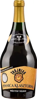 Produktbild von Piwnica Klasztorna Trojniak Honig (Drittel) 0,75L | Met Honigwein Metwein Honigmet | 750 ml | 13% Alkohol | TIM | Geschenkidee | 18+