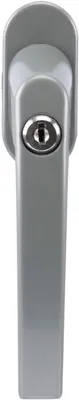 Produktbild von Olympia FGS 100, Fenster-Verriegelungsgriff, Silber, Aluminium, Einfarbig, Zylinderschloss
