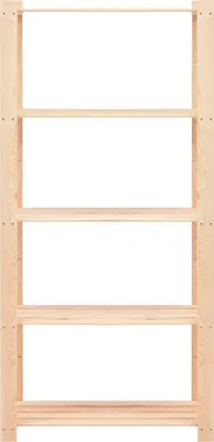 Obrázek produktu pro vidaXL Úložný regál s 5 policemi 80×38×170 cm Borovicový masiv 250 kg