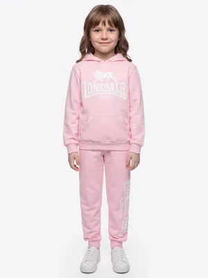 Produktbild von Kinder Trainingsanzug mit Kapuze normale Passform TILNEY JUNIOR Pastel Rose/White 146/152 Lonsdale