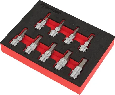 Produktbild von Famanu Steckschlüssel-Bitset 9-teilig - Metrisch