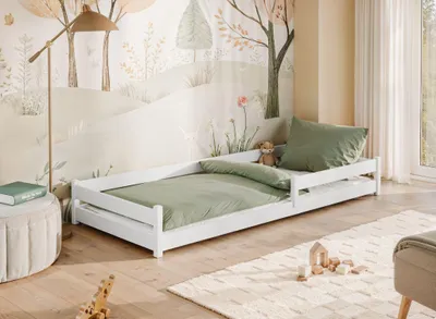 Obrázek produktu pro Nízká dětská postel 90x200 EMILY - bílá