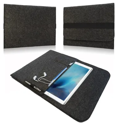 Produktbild von Schutz Hülle für Apple iPad Pro 12,9 Tasche Filz Sleeve Schutzhülle NotebookFarben:Dunkel Grau