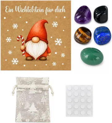 Imagen del producto de Regalos de Navidad: Set de 16 unidades - Relleno para calendario de adviento, temática de gnomos