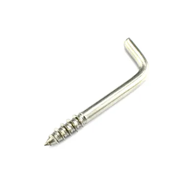 Produktbild von 5 Winkelhaken 4,0x45mm Edelstahl Hakenschraube Schraubhaken