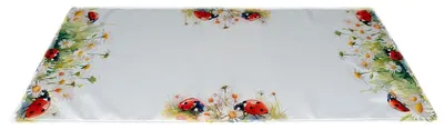 Produktbild von Tischdecke Marienkäfer Gänseblümchen 40x90 cm Tischtuch Frühling Blumen