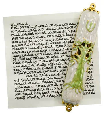 Obrázek produktu pro Barevná mezuzah s rolí pro dekoraci dveří