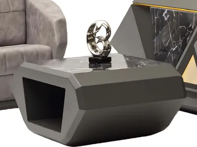 Immagine prodotto di Tavolino grigio Tavolino da salotto senza tempo Tavolini Tavolino in legno Tavolino da salotto