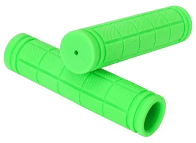 Image de Poignées de guidon pour vélo de montagne, ergonomiques, 22,2 mm, 120 mm, vertes, en caoutchouc antidérapant