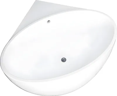Produktbild von Eckbadewanne - 197 L - 127 x 127 x 58 cm - Weiß - Acryl - GOURAMI