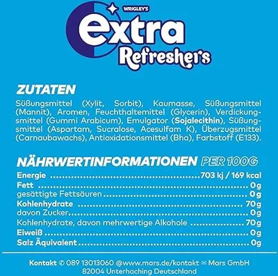 Produktbild von EXTRA REFRESHERS Peppermint 8 Stück (1 Packung - Einzelartikel)