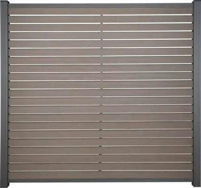 Produktbild von Zaun Hauptelement Hanö WPC-Stecksystem 177 x 177 cm schokobraun