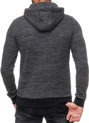 Produktbild von Red Bridge Herren Meliert RBC Sweatshirt Kapuzenpullover Pullover Hoodie Sweat Dunkelgrau S