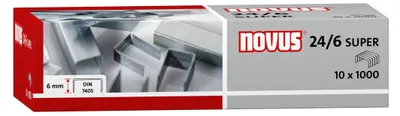 Obrázok produktu pre NOVUS Heftklammern 24/6 DIN SUPER 10.000 Stk. 6mm