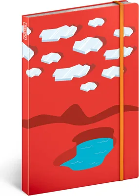 Obrázok produktu pre Zápisník Ice Surfers, linkovaný, 13 × 21 cm Baagl