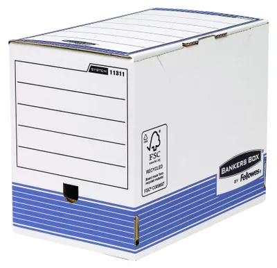 Image de Fellowes BANKERS BOX SYSTEM Boîte à archives, bleu, (L)200mm