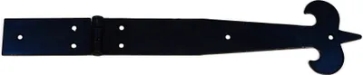 Produktbild von 4 Stück IHC Scharnier Alt Schwarz Beschläge restaurierungsschop Möbelband Torband 277x62mm