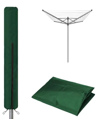 Produktbild von Wäscheschutzhülle Rotierend - 600D Oxford Stoff - Wasserdicht - Abriebfest - Winddicht - 165 x 16 x 16 cm - Wäscheleineabdeckung