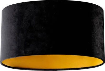 Produktbild von Samtlampenschirm schwarz oval 35/23/18