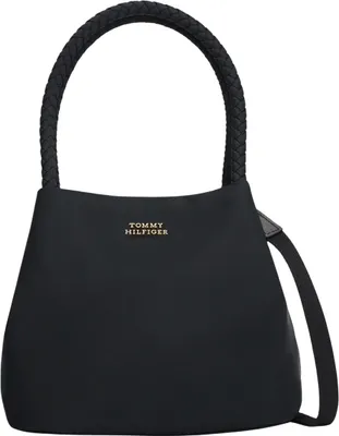 Obrázok produktu pre Tommy Hilfiger, dámska kabelka typu "bucket bag" z nylonu, mini veľkosť, čierna. Jedna veľkosť