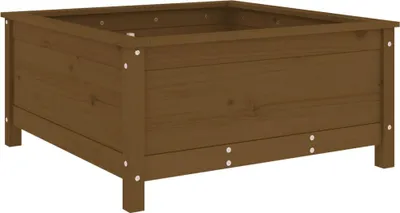 Productafbeelding van vidaXL Plantenbak, honingbruin, 82,5 x 82,5 x 39 cm, massief grenenhout