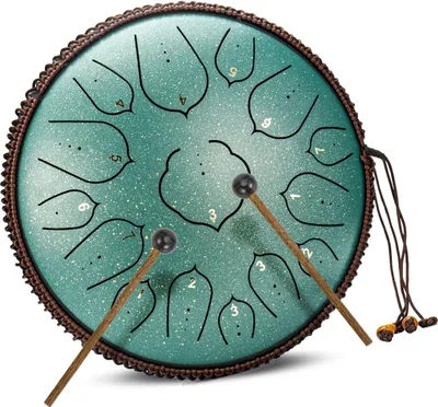 Produktbild von Stahltongentrommel - Handpan Trommel - Hangdrum - Grün