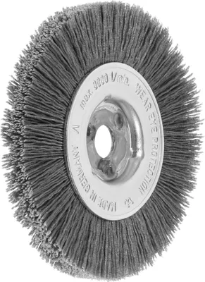 Obrázek produktu pro Lessmann Jednořadý kulatý kartáč mikroabrazivní 0,6 mm, SiC 120, průměr kartáče x šířka kartáče: 100 x 12 mm