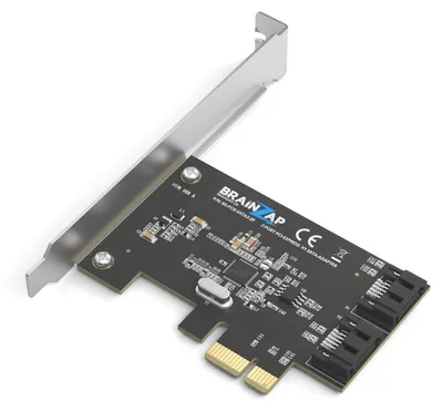 Obrázek produktu pro BRAINZAP 2portová rozšiřující karta PCIe x1 na SATA III / SATA 3 6 GBIT/s PCI-Express PCI-E ASMedia ASM1061