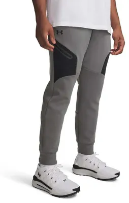 Productafbeelding van Under Armour Unstoppable Fleece Joggingbroek, grijs, maat 2XL / Regular, voor heren, kleur grijs, maat 2XL