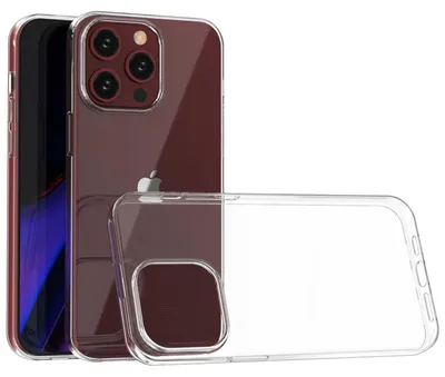Immagine prodotto di Per Apple iPhone 15 Pro Max protezione in silicone trasparente telefono cellulare caso Custodia Cover Cover