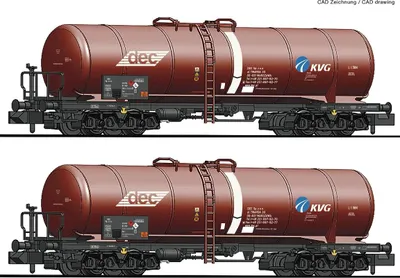 Produktbild von FLEISCHMANN Set mit 2 Kesselwagen PKP Ep.V 825814 Spur N