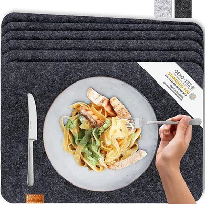 Produktbild von Famanu Platzdeckchen Set – , hitzebeständige Unterlagen – Antirutsch – Abwaschbar
