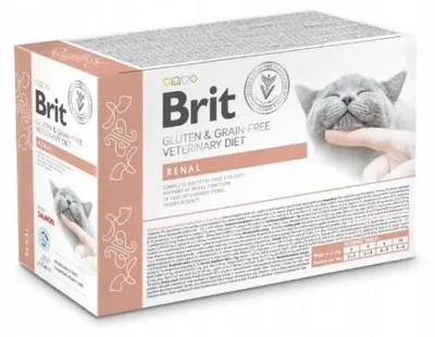 Produktbild von BRIT VD Renal Cat Pouch - Nassfutter für Katzen - 12x85g
