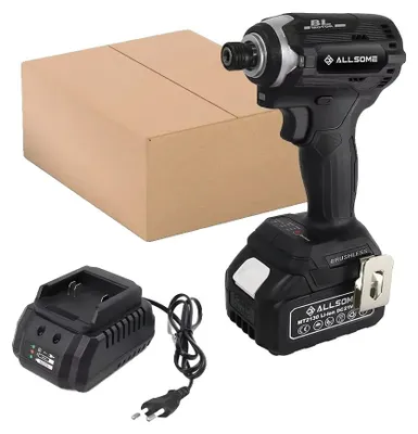 Obrázek produktu pro Akutorní šroubovák, bezuhlíkový motor, točivý moment 180 N.m, 1 baterie, 1 nabíječka