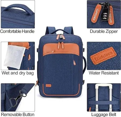 Produktbild von Famanu Handgepäck Rucksack - Leicht und erweiterbar