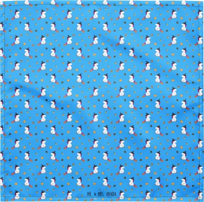 Produktbild von Mr. & Mrs. Panda Dreieckstuch Einhorn Hexe S - Blau - Geschenk, Bandana, Unicorn, Ehefrau, Frau, Piratentuch, Teufel, Schweißband, Hundehalstuch, Haarband, Einhörner