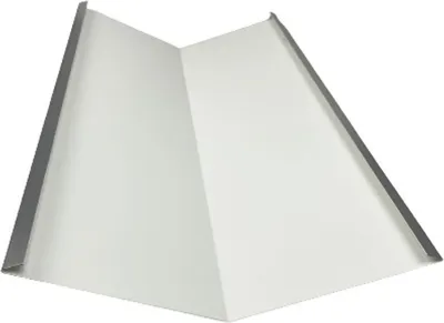 Produktbild von Kehlblech Kehle 1 m lang Alu Weiß RAL 9010 Zuschnitt 50 cm - Siehe Skizze