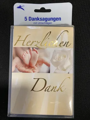 Produktbild von 5 Danksagungen - Für die Glückwünsche und Geschenke zur Taufe von