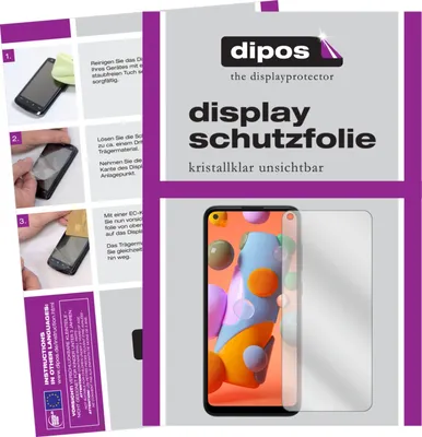 Zdjęcie produktu dla 6x przezroczysty ochraniacz ekranu do Samsung Galaxy A11 folia ochronna wyświetlacza dipos