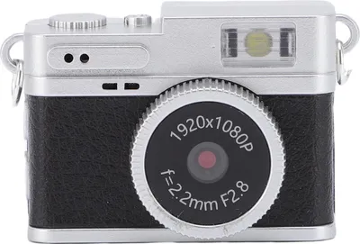 Zdjęcie produktu dla Elprico Mała kamera z breloczkiem, kolorowy ekran 1080p 2MP 0,96 cala, aparat cyfrowy retro z 4 filtrami i diodą LED do telefonu z adapterem OTG (czarny)