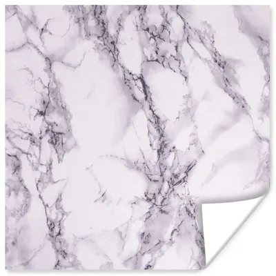 Produktbild von MuchoWow® Poster Marmor - Adern - Violett 100x100 cm - Babyzimmer