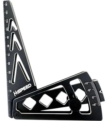 Produktbild von Sturzlehre Aluminium 1/10 & 1/8 schwarz