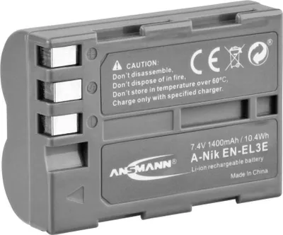Obrázok produktu pre Ansmann 5022433A-NIK EN-EL 3 lítium-iónová (Li-Ion) batéria pre digitálny fotoaparát, kapacita 1400 mAh