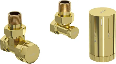 Obrázek produktu pro Mexen G05 termostatická sada úhlová, zlatá - W901-958-50