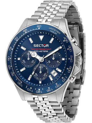 Produktbild von Sector Armbanduhr Herren Chronograph Edelstahl Fashion Uhr silber USE73661032