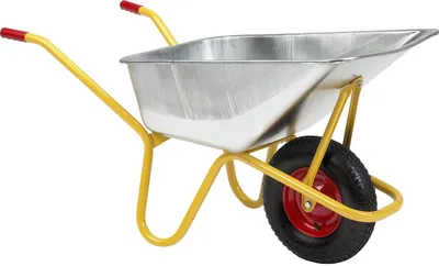 Produktbild von RAVENDO BC1100 S montierte Profi Bauschubkarre Schubkarre Betonkarre kranbar 110l 250kg