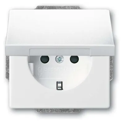 Produktbild von 20 EUKB-84 SCHUKO Steckdosen-Einsatz studioweiß